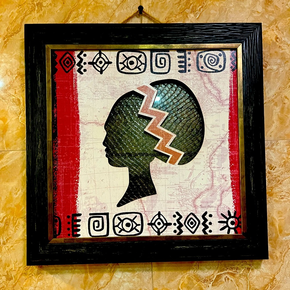 African tribal picture frame